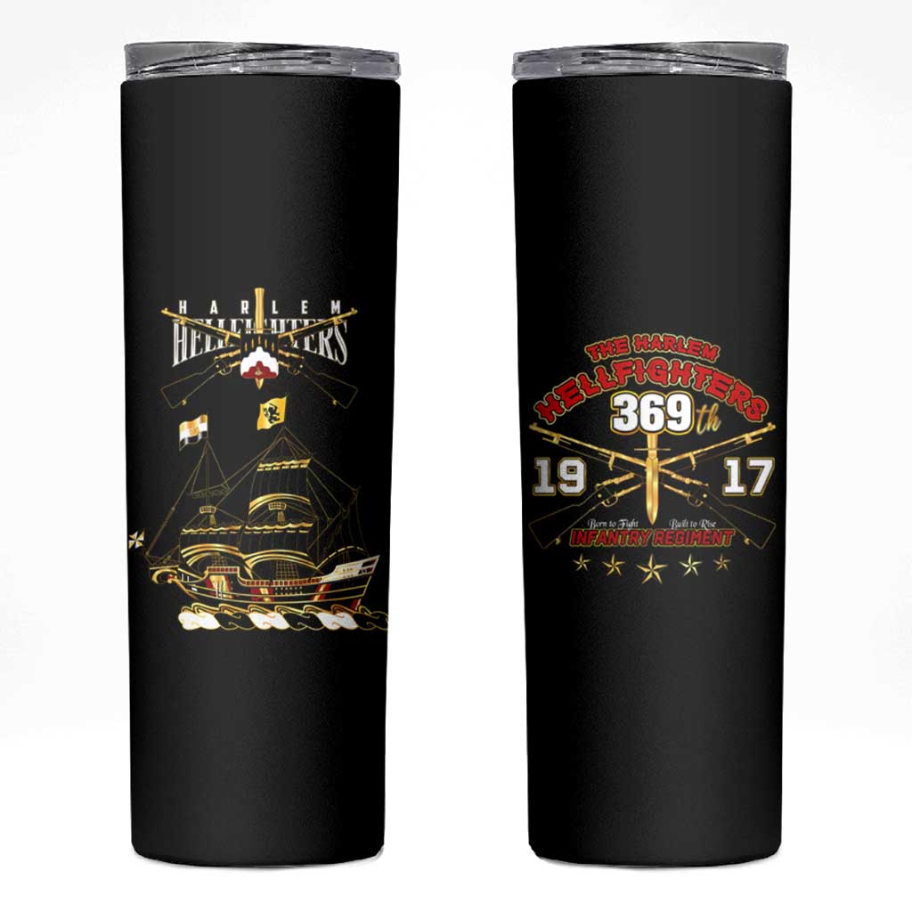 Harlem Hellfighters—First To Fight, First To Lead Skinny Tumbler - Wonder Print Shop