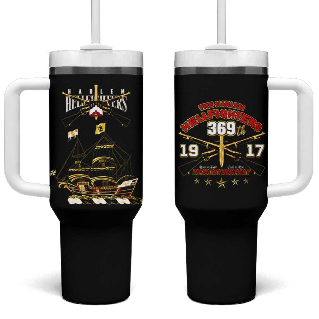 Harlem Hellfighters—First To Fight, First To Lead Tumbler With Handle - Wonder Print Shop