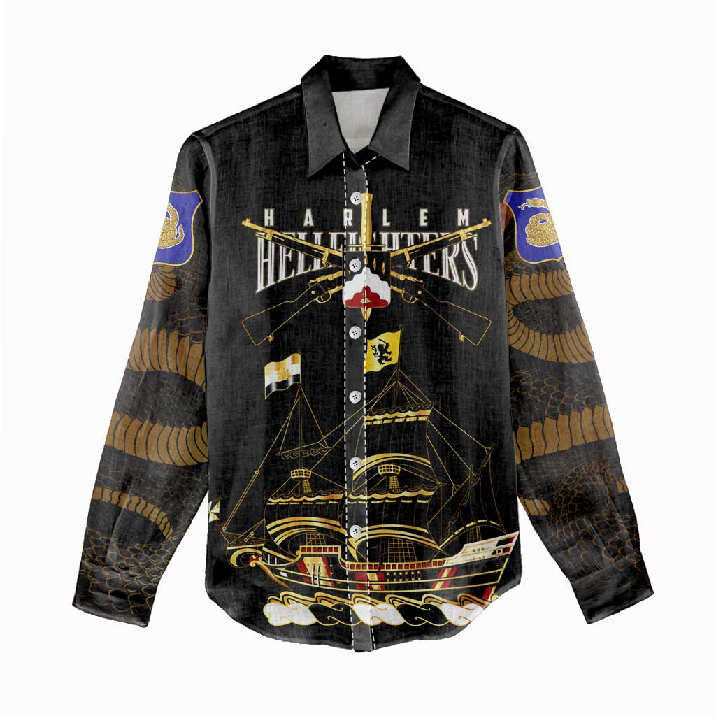 Harlem Hellfighters—First To Fight, First To Lead Women Casual Shirt - Wonder Print Shop