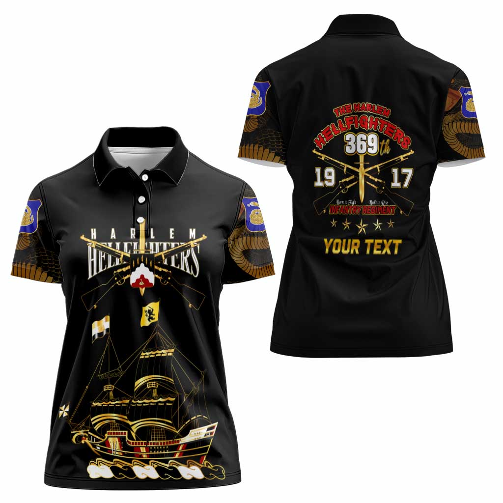 Harlem Hellfighters—First To Fight, First To Lead Women Polo Shirt - Wonder Print Shop