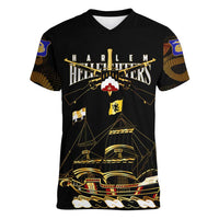 Harlem Hellfighters—First To Fight, First To Lead Women V-Neck T-Shirt - Wonder Print Shop