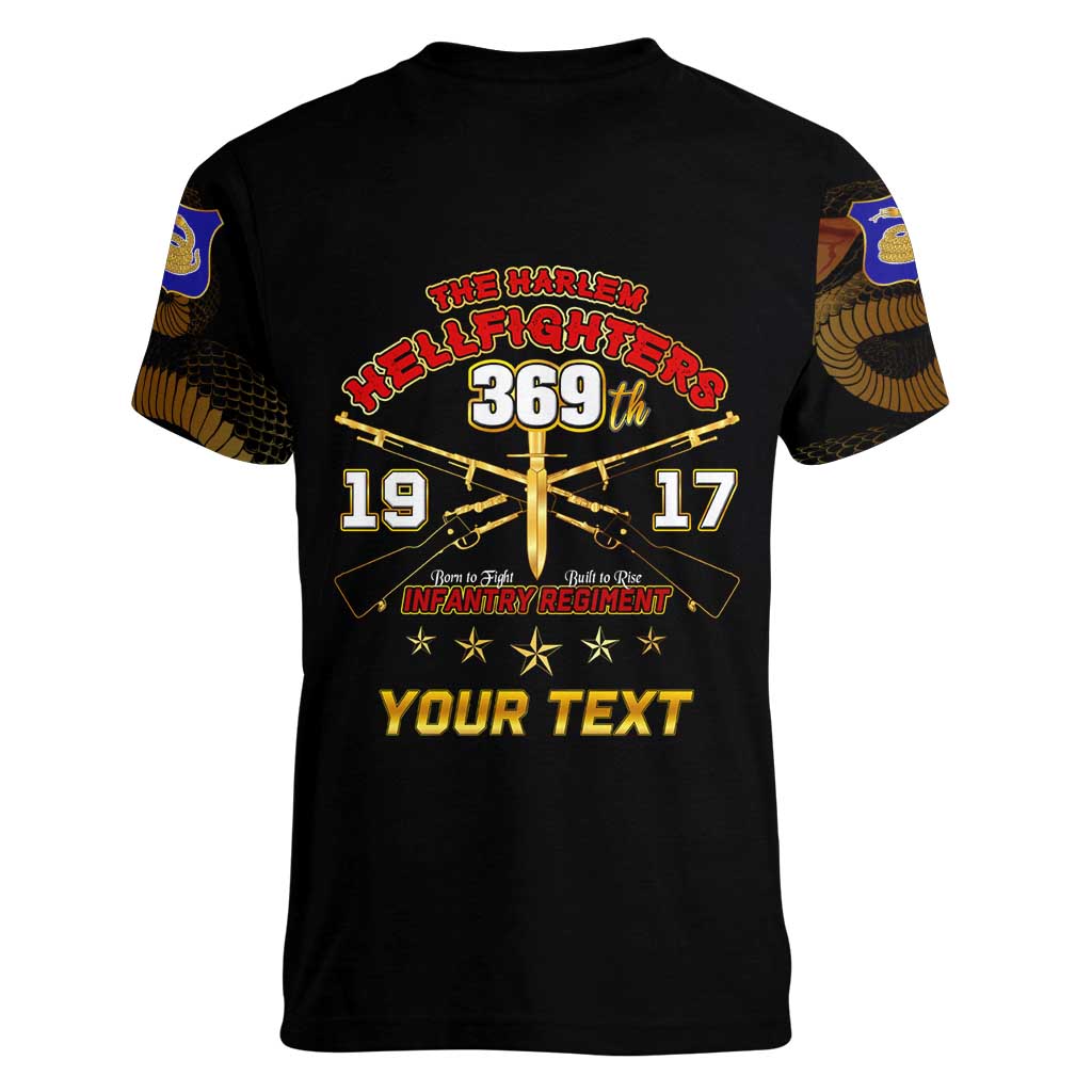Harlem Hellfighters—First To Fight, First To Lead Women V-Neck T-Shirt - Wonder Print Shop