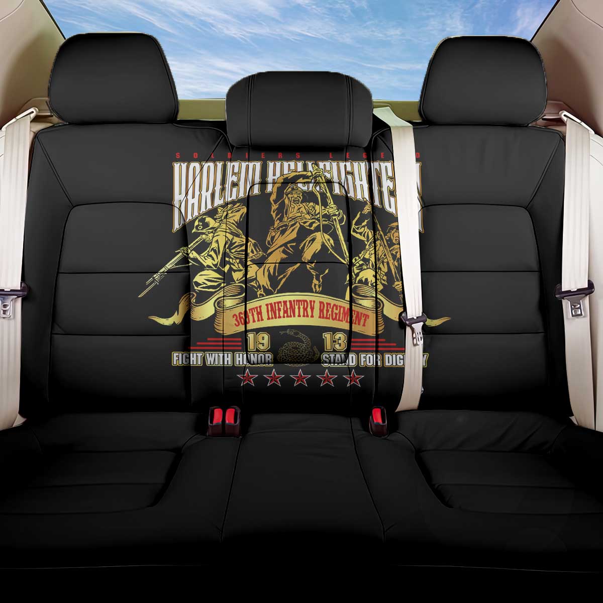 At The Front, Always Back Car Seat Cover - Wonder Print Shop