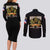At The Front, Always Couples Matching Long Sleeve Bodycon Dress and Long Sleeve Button Shirt - Wonder Print Shop