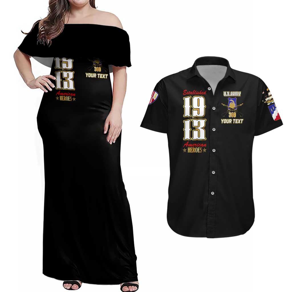 At The Front, Always Couples Matching Off Shoulder Maxi Dress and Hawaiian Shirt - Wonder Print Shop