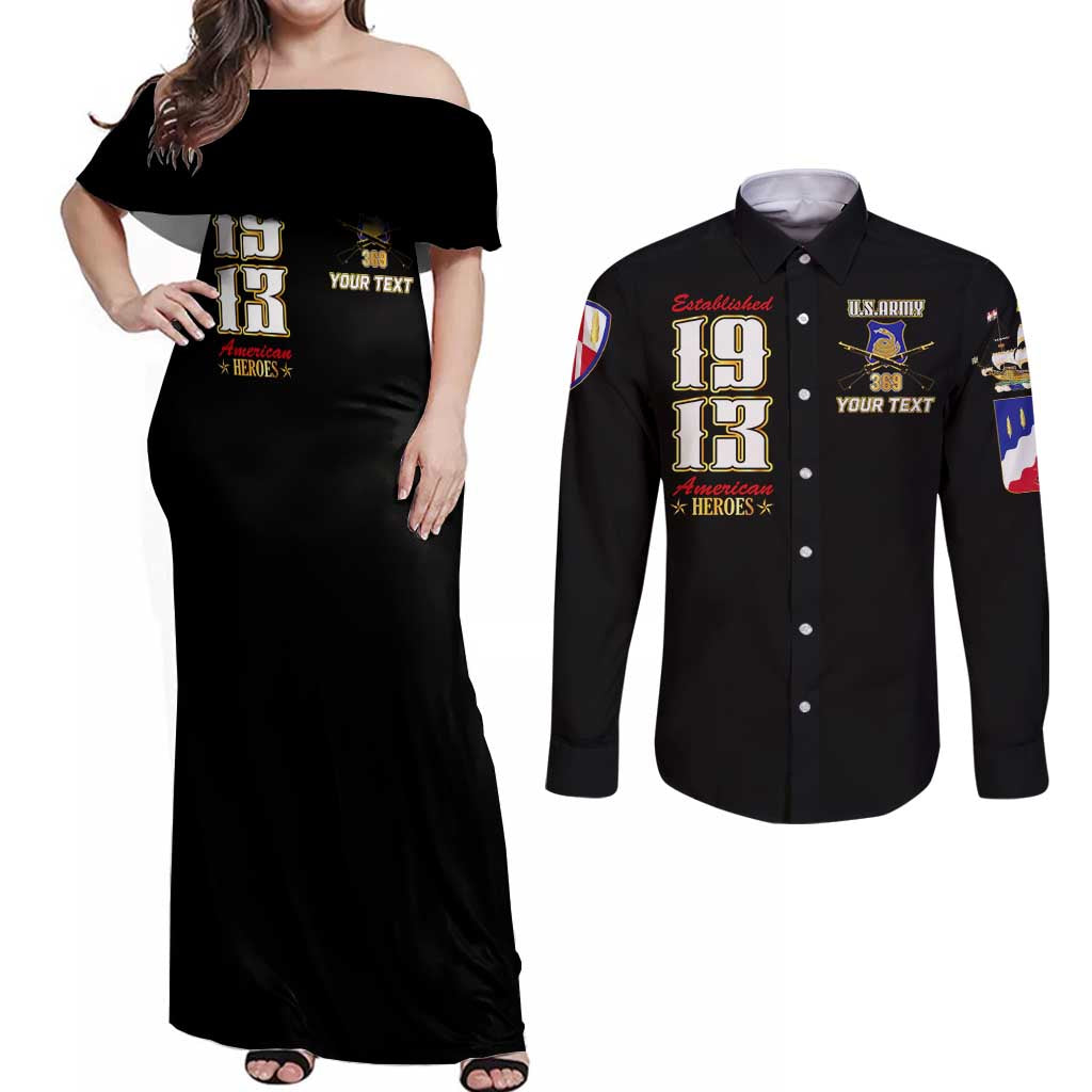 At The Front, Always Couples Matching Off Shoulder Maxi Dress and Long Sleeve Button Shirt - Wonder Print Shop