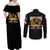 At The Front, Always Couples Matching Off Shoulder Maxi Dress and Long Sleeve Button Shirt - Wonder Print Shop