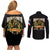 At The Front, Always Couples Matching Off Shoulder Short Dress and Long Sleeve Button Shirt - Wonder Print Shop