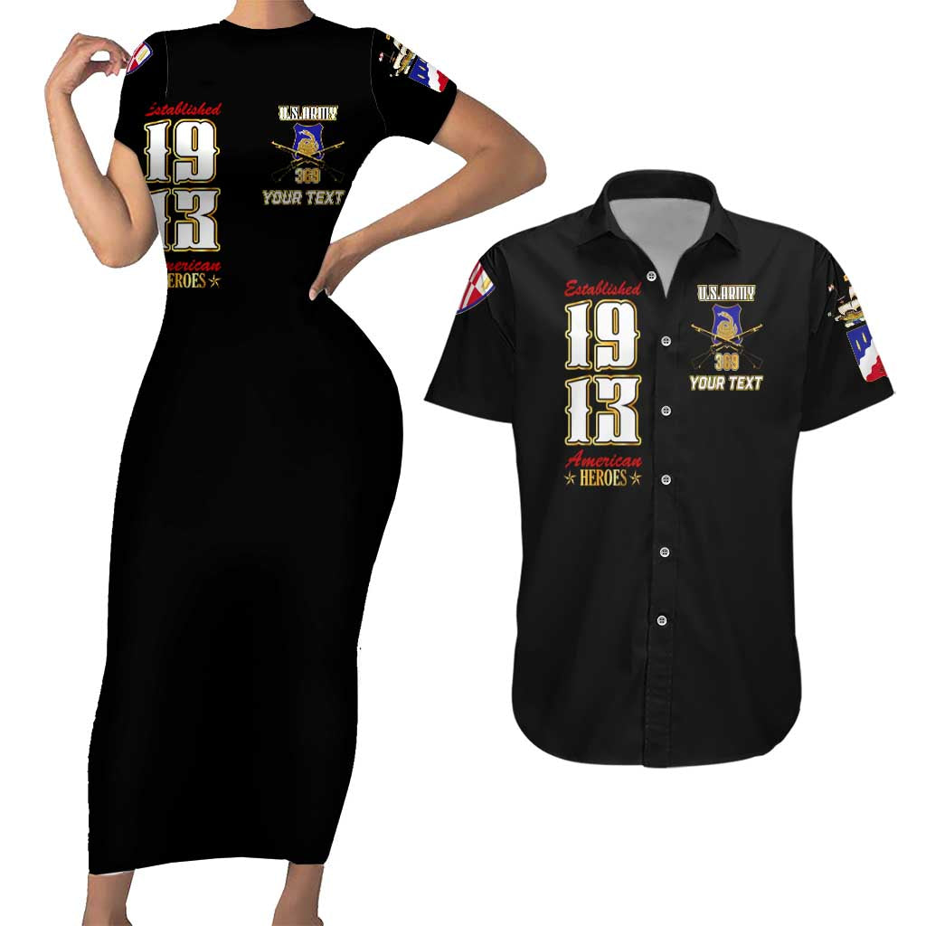 At The Front, Always Couples Matching Short Sleeve Bodycon Dress and Hawaiian Shirt - Wonder Print Shop
