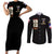 At The Front, Always Couples Matching Short Sleeve Bodycon Dress and Long Sleeve Button Shirt - Wonder Print Shop