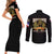 At The Front, Always Couples Matching Short Sleeve Bodycon Dress and Long Sleeve Button Shirt - Wonder Print Shop