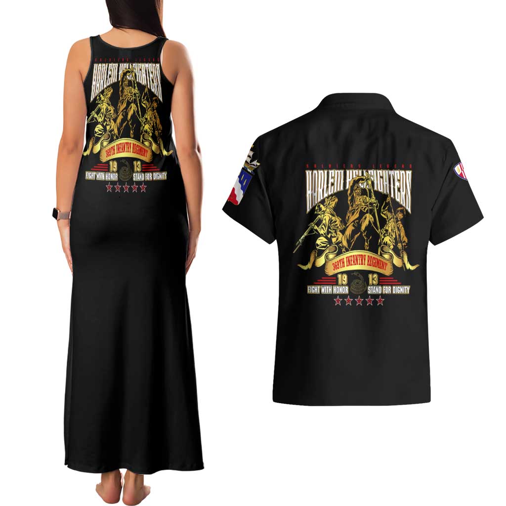 At The Front, Always Couples Matching Tank Maxi Dress and Hawaiian Shirt - Wonder Print Shop