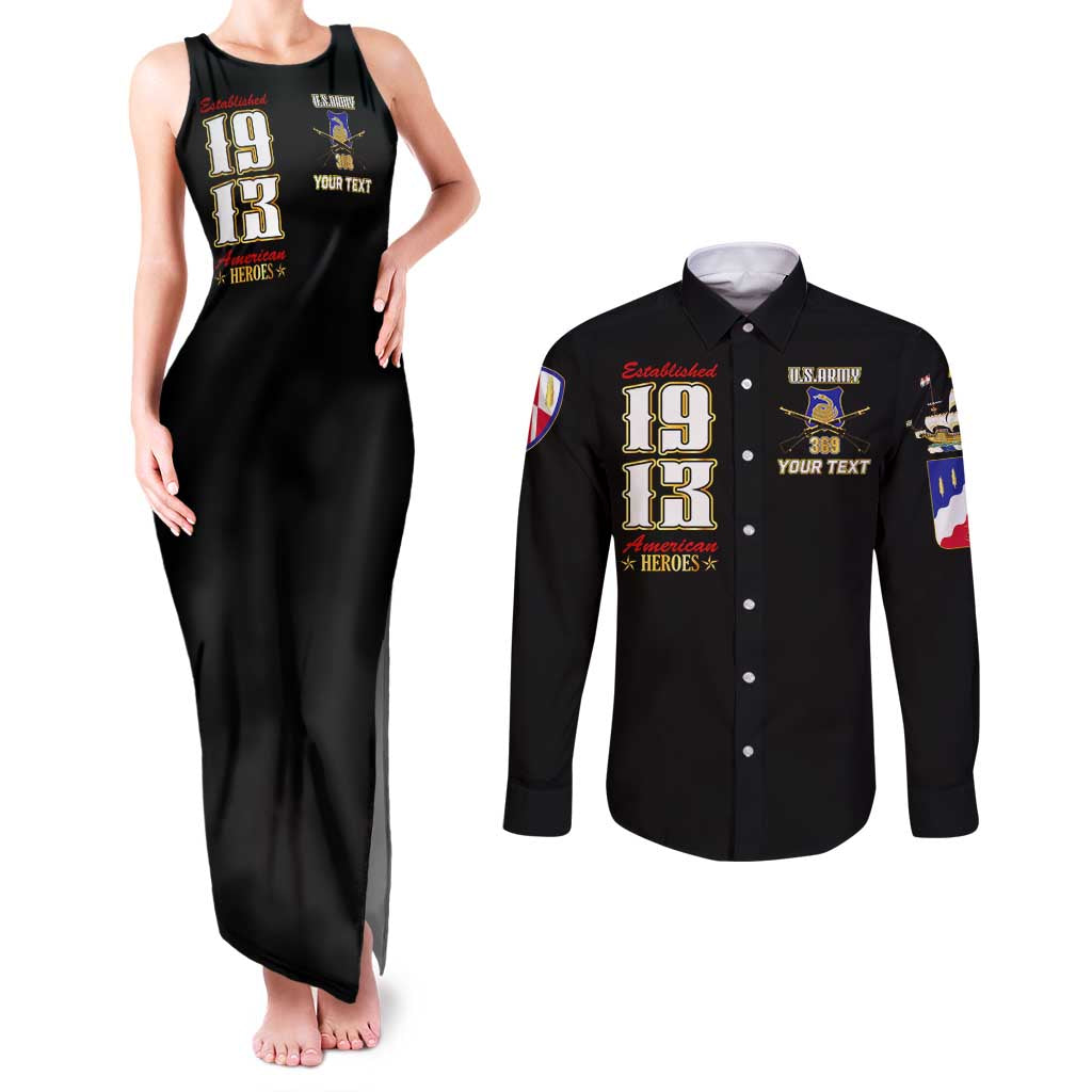 At The Front, Always Couples Matching Tank Maxi Dress and Long Sleeve Button Shirt - Wonder Print Shop
