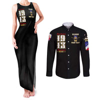 At The Front, Always Couples Matching Tank Maxi Dress and Long Sleeve Button Shirt - Wonder Print Shop