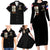 At The Front, Always Family Matching Long Sleeve Bodycon Dress and Hawaiian Shirt - Wonder Print Shop
