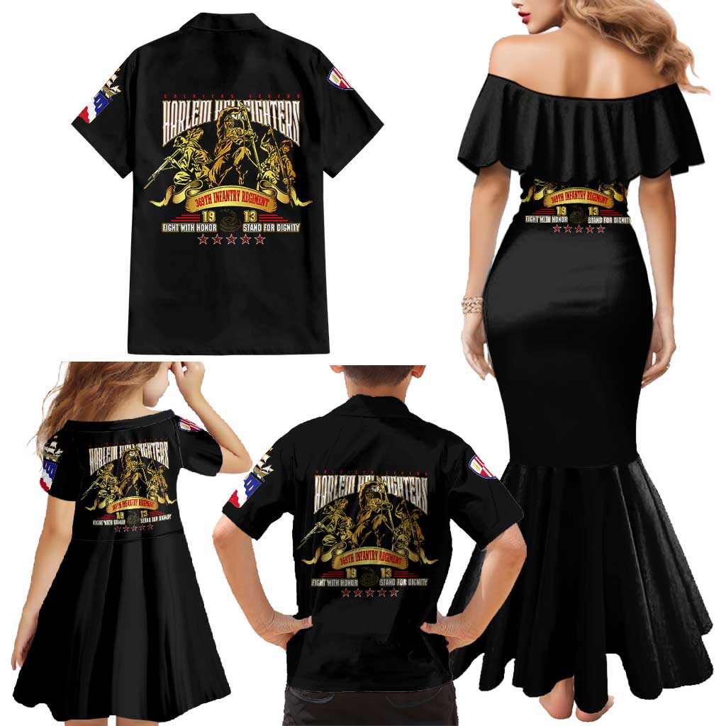 At The Front, Always Family Matching Mermaid Dress and Hawaiian Shirt - Wonder Print Shop