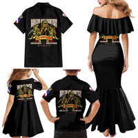 At The Front, Always Family Matching Mermaid Dress and Hawaiian Shirt - Wonder Print Shop