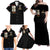 At The Front, Always Family Matching Off Shoulder Maxi Dress and Hawaiian Shirt - Wonder Print Shop