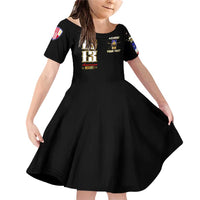 At The Front, Always Family Matching Off Shoulder Short Dress and Hawaiian Shirt - Wonder Print Shop