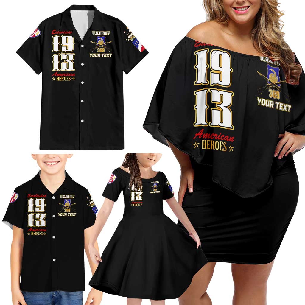 At The Front, Always Family Matching Off Shoulder Short Dress and Hawaiian Shirt - Wonder Print Shop