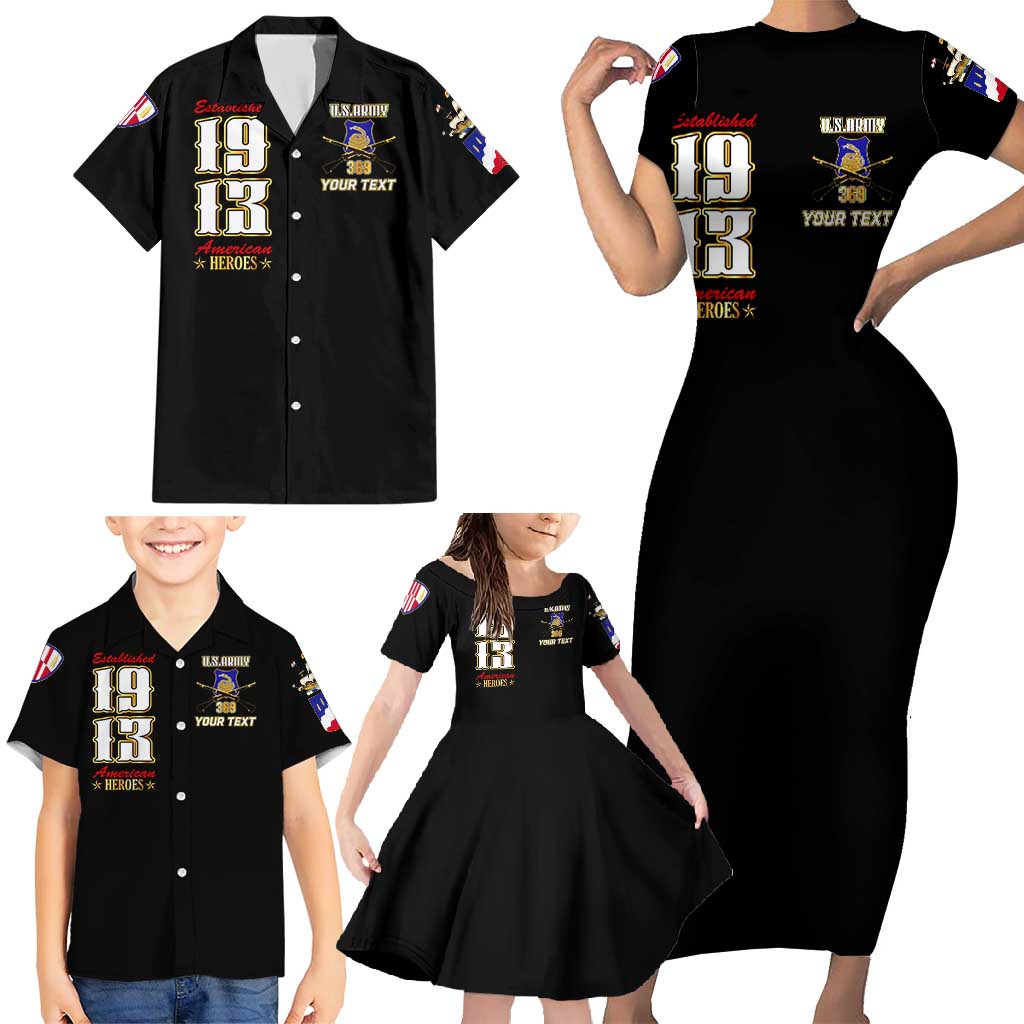 At The Front, Always Family Matching Short Sleeve Bodycon Dress and Hawaiian Shirt - Wonder Print Shop