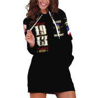 At The Front, Always Hoodie Dress - Wonder Print Shop