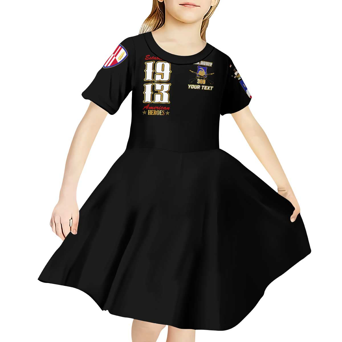 At The Front, Always Kid Short Sleeve Dress - Wonder Print Shop