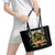 At The Front, Always Leather Tote Bag - Wonder Print Shop
