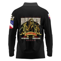 At The Front, Always Long Sleeve Polo Shirt - Wonder Print Shop