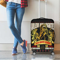 At The Front, Always Luggage Cover - Wonder Print Shop