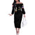 At The Front, Always Off The Shoulder Long Sleeve Dress - Wonder Print Shop