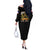 At The Front, Always Off The Shoulder Long Sleeve Dress - Wonder Print Shop