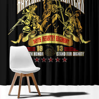 At The Front, Always Window Curtain - Wonder Print Shop