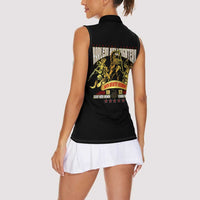 At The Front, Always Women Sleeveless Polo Shirt - Wonder Print Shop