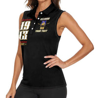 At The Front, Always Women Sleeveless Polo Shirt - Wonder Print Shop