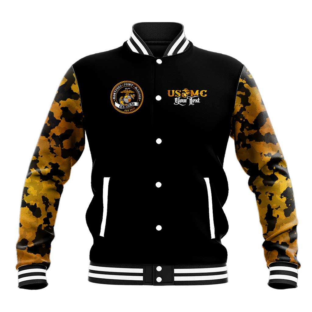 The First Black Marines: A Legacy Etched In Honor Baseball Jacket - Wonder Print Shop