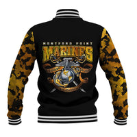 The First Black Marines: A Legacy Etched In Honor Baseball Jacket - Wonder Print Shop