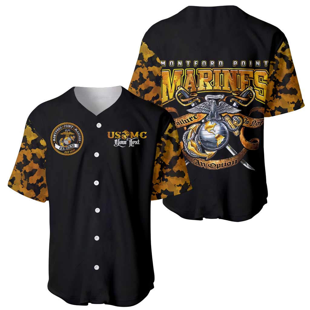 The First Black Marines: A Legacy Etched In Honor Baseball Jersey - Wonder Print Shop