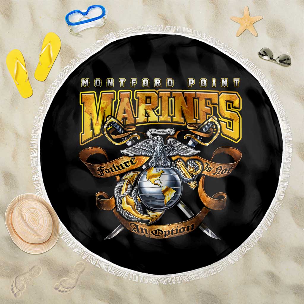 The First Black Marines: A Legacy Etched In Honor Beach Blanket - Wonder Print Shop