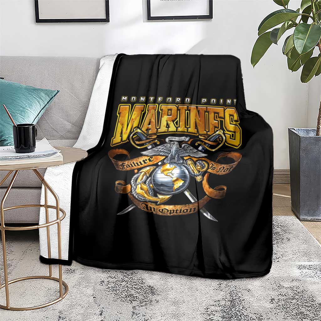 The First Black Marines: A Legacy Etched In Honor Blanket - Wonder Print Shop