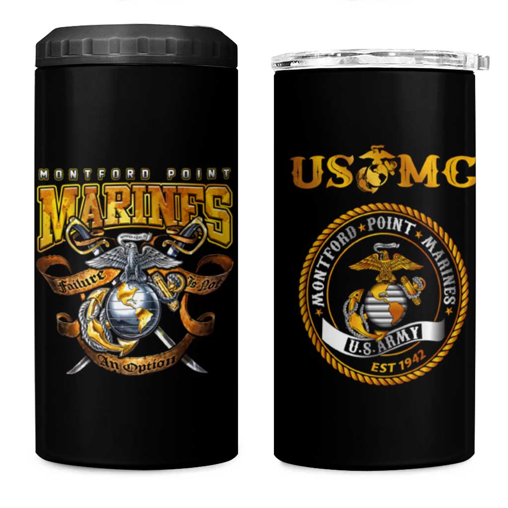 The First Black Marines: A Legacy Etched In Honor 4 in 1 Can Cooler Tumbler - Wonder Print Shop