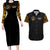 The First Black Marines: A Legacy Etched In Honor Couples Matching Long Sleeve Bodycon Dress and Hawaiian Shirt - Wonder Print Shop