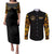 The First Black Marines: A Legacy Etched In Honor Couples Matching Puletasi and Long Sleeve Button Shirt - Wonder Print Shop