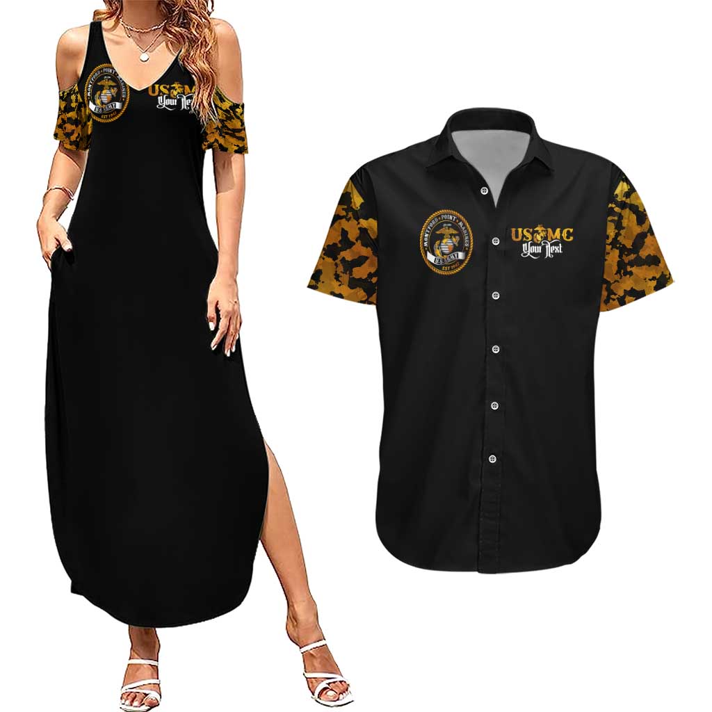 The First Black Marines: A Legacy Etched In Honor Couples Matching Summer Maxi Dress and Hawaiian Shirt - Wonder Print Shop