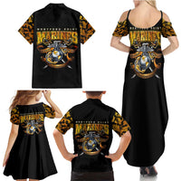 The First Black Marines: A Legacy Etched In Honor Family Matching Summer Maxi Dress and Hawaiian Shirt - Wonder Print Shop