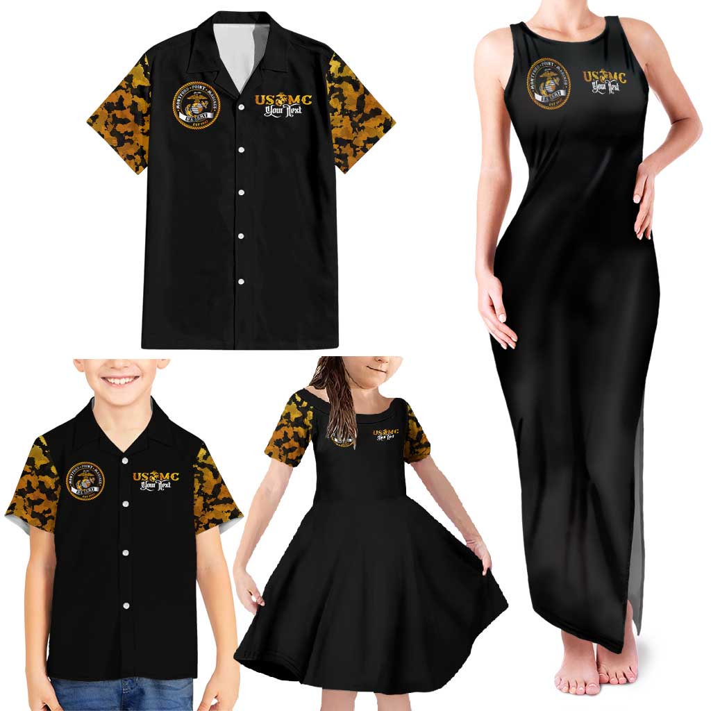 The First Black Marines: A Legacy Etched In Honor Family Matching Tank Maxi Dress and Hawaiian Shirt - Wonder Print Shop