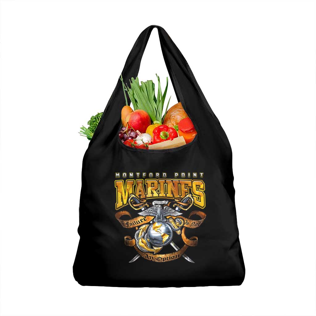 The First Black Marines: A Legacy Etched In Honor Grocery Bag - Wonder Print Shop
