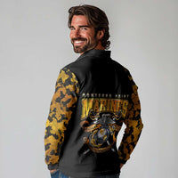 The First Black Marines: A Legacy Etched In Honor Long Sleeve Polo Shirt - Wonder Print Shop