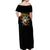 The First Black Marines: A Legacy Etched In Honor Off Shoulder Maxi Dress - Wonder Print Shop