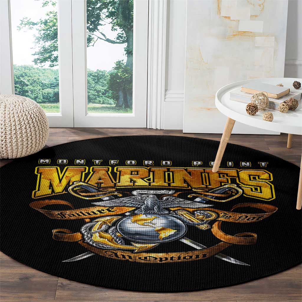 The First Black Marines: A Legacy Etched In Honor Round Carpet - Wonder Print Shop